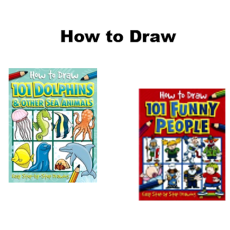 How to Draw - 101 Funny People or 101 Dolphins & Sea Animals